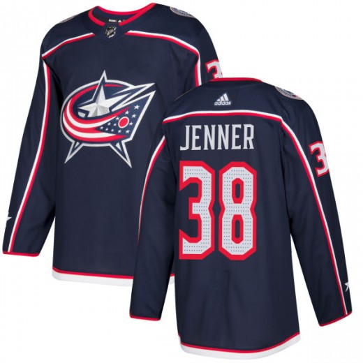 Men's Adidas Columbus Blue Jackets Boone Jenner Navy Jersey - Authentic